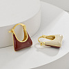 Brass Bag Hoop Earrings LS-EJEW-A121-05G-1
