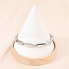 304 Stainless Steel Rhombus Link Chain Bracelets for Men Women BJEW-G766-03P-02-2