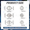 60Pcs 3 Styles Alloy Connector Charms with Crystal Rhinestone FIND-HY0002-57-2