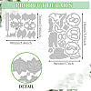 Autumn Theme Farm Gnome Carbon Steel Cutting Dies Stencils DIY-WH0309-2220-2