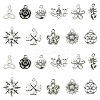 66Pcs 11 Styles Tibetan Style Alloy Pendants FIND-FS0002-22-1