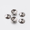 Non-Tarnish Apetalous 201 Stainless Steel Bead Caps LS-X-STAS-E080-03-1