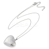Anti-Tarnish 304 Stainless Steel Heart Locket Pendant Cable Chain Necklaces for Women LS-NJEW-M050-04C-P-4