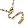 Ion Plating(IP) 304 Stainless Steel Cable Chain Necklace NJEW-D045-12G-3