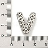 Platinum Plated Brass Micro Pave Cubic Zirconia Pendants KK-L073-001P-V-3