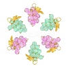 10Pcs 2 Colors Imitation Jade Glass Pendants FIND-CJ0002-05-3