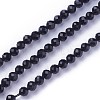 Faceted Glass Beads Strands G-F619-09B-3mm-1