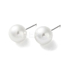 Imitation Pearl Stud Earrings EJEW-P296-21C-P-1