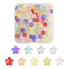 120Pcs 9 Colors Transparent Spray Painted Glass Beads GLAA-FS0002-13-1