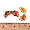 Painted Transparent Acrylic Beads OACR-T029-03K-3