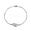 304 Stainless Steel Link Bracelets for Women BJEW-H208-01P-3
