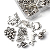 54Pcs 9 Style Tibetan Style Alloy Fruit Charms TIBEP-FS0001-11-4