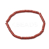 7Pcs Natural Red Aventurine/ Red Jasper/ Green Aventurine/ Tiger Eye/ Turquoise/ Lapis Lazuli/ Lepidolite Beads Stretch Bracelets for Women BJEW-JB11670-3