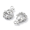 Micro Pave Clear Cubic Zirconia Pendants KK-M102-03P-2