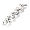 Mother's Day Brass Micro Pave Cubic Zirconia Pendants KK-V007-26P-2