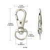 10Pcs Alloy Swivel Lobster Claw Clasps PALLOY-CJ0002-68-2