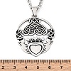 201 Stainless Steel Pendant Necklaces NJEW-C066-12P-3