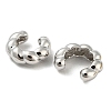 Ring Shape Brass Cuff Earrings EJEW-Q785-18P-2