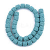 Synthetic Lava Rock Beads Strands G-S359-171J-2