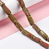 Natural Unakite Beads Strands G-L240-15-2