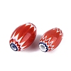 Handmade Millefiori Glass Barrel Beads LA-N002-04B-2