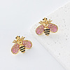304 Stainless Steel Enamel Stud Earrings for Women RM0319-6-1