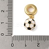 Rack Plating Brass Enamel European Dangle Charms KK-P279-50B-G-3