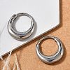 316 Surgical Stainless Steel Hoop Earrings EJEW-G416-42C-P-1