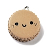 Cookies Theme Imitation Food Resin Pendants RESI-B021-02B-03-1