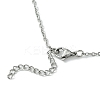 Crystal Cage Holder Necklace NJEW-JN04602-01-6