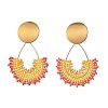 3 Pairs 3 Colors 304 Stainless Steel Dangle Stud Earring Sets for Women EJEW-MZ00755-5