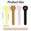 24Pcs 4 Colors PVC Zipper Pull Tabs PVC-GF0001-02B-02-2