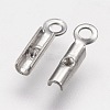 Tarnish Resistant 304 Stainless Steel Folding Crimp Ends LS-X-STAS-K166-11P-2
