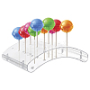 20-Hole Arc-Shaped Transparent Acrylic Lollipop Display Holder ODIS-WH0043-03B-1