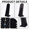 Wood Covered with Velvet Slant Back Necklace Display Stands EDIS-WH0016-059-5