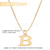1pc 304 Stainless Steel Letter Pendant Necklaces NJEW-LP0001-38B-G-2