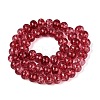 Crackle Transparent Glass Beads Strands GLAA-N074-02B-04-3