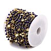 Handmade Glass Beaded Chains CHC-I038-14G-03-4