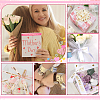6 Rolls 6 Colors Gold Stamping Happy Mother's Day Polyester Printed Ribbons OCOR-PH0004-40-6