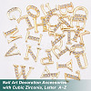 26Pcs 26 Style Brass Cabochons FIND-OC0003-27-4