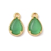 Brass Crushed Ice Cut Cubic Zirconia Pendants KK-D024-26D-G-1