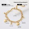 304 Stainless Steel Charm 2-Strand Bracelets for Women NS7059-4-1