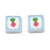 Printed Handmade Porcelain Beads PORC-G016-04P-1