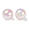 UV Plating Rainbow Iridescent Acrylic Beads PACR-E001-03H-3