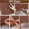 Iron & Brass Double Cap Rivets KK-FG0001-27P-3