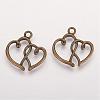 Tibetan Style Alloy Pendants TIBEP-21057-AB-NR-2
