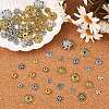 100Pcs 20 Styles Tibetan Style Alloy Bead Caps TIBE-YW0001-85-5