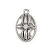 Brass Pave Clear Cubic Zirconia Pendants LS-KK-L238-27P-1