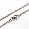 304 Stainless Steel Snake Chain Necklaces STAS-M174-017P-1