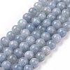 Natural Yellow Jade Beads Strands G-G598-8mm-YXS-18-3